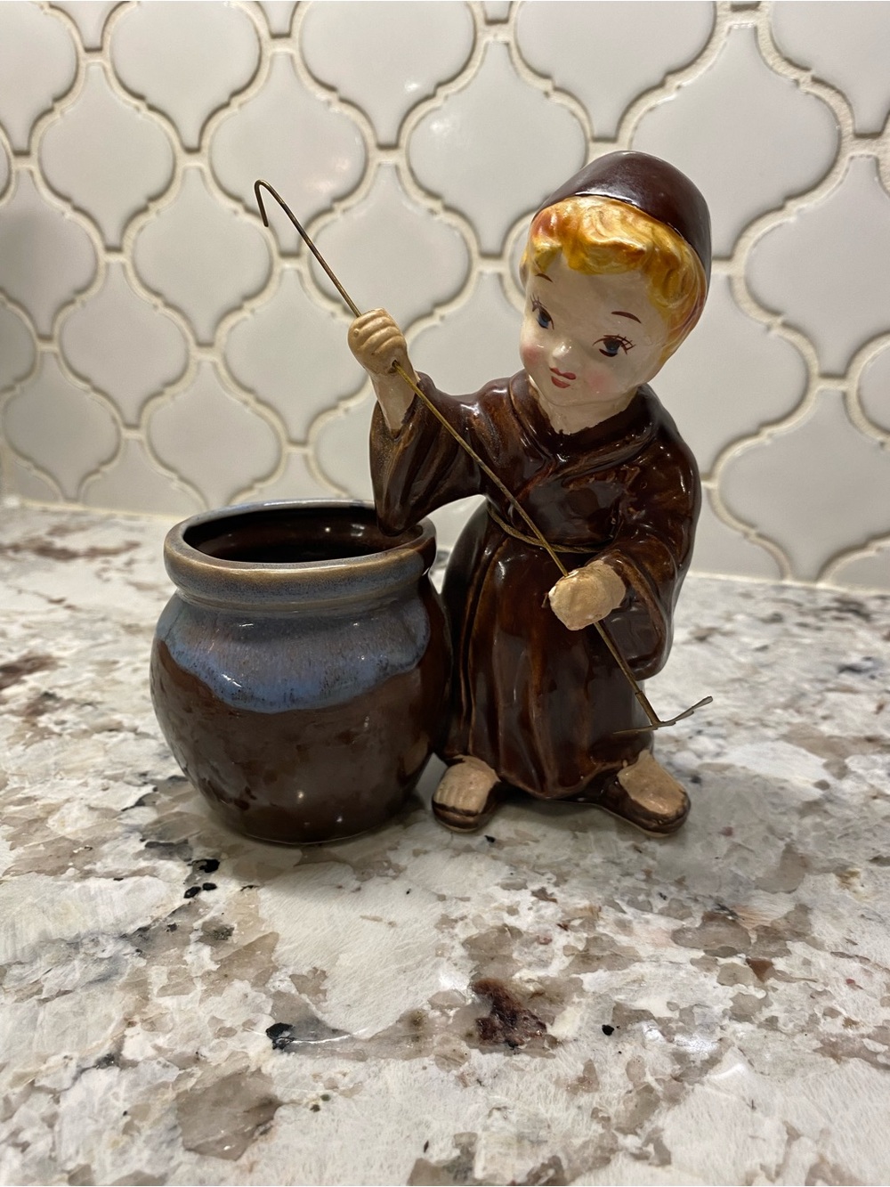 Vintage Mid-Century Kreiss Boy Monk Figurine